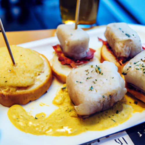 Plato de tapas en un bar de Madrid