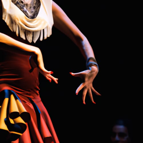 Bailarina de flamenco durante una actuación