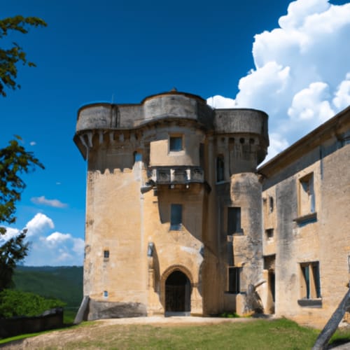 Photo du Château de Lavardens entouré de jardins