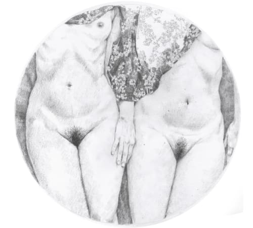 Dessin par Madeleine Froment au Domaine de l'Ocrerie