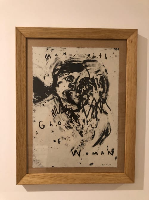 Oeuvre de David Lynch encadrée au Domaine de l'Ocrerie, Pourrain, France