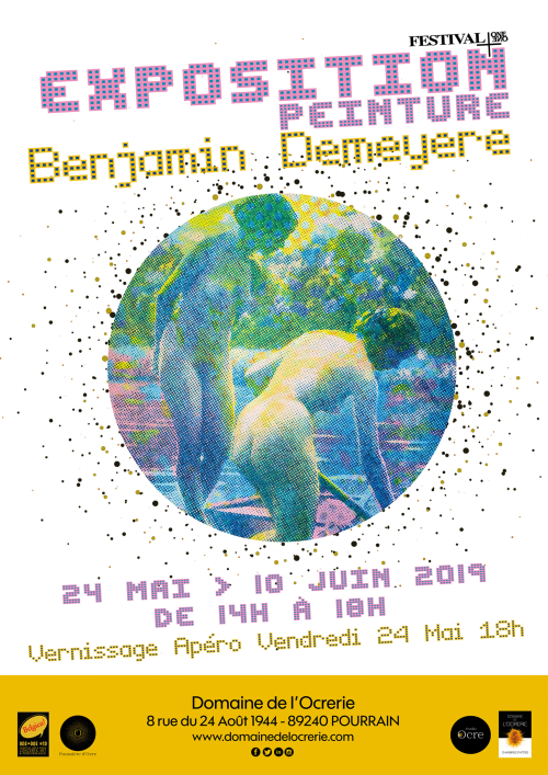 Affiche du festival Exposition au Domaine de l'Ocrerie, Pourrain