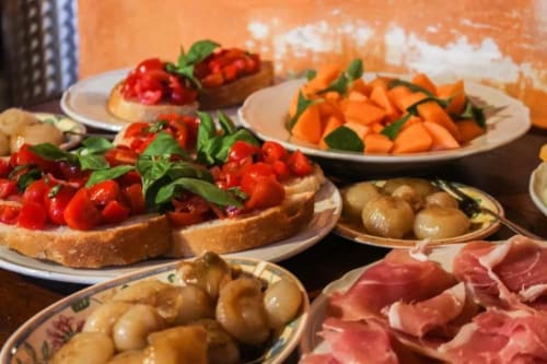 Freshly prepared homemade food with local flavors