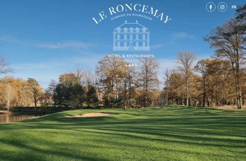 Campo de golf Le Roncemay y terrenos en Pourrain, Borgoña - Hotel Domaine de l'Ocrerie
