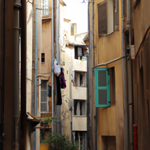 Une photo des ruelles pittoresques de la vieille ville de Toulon