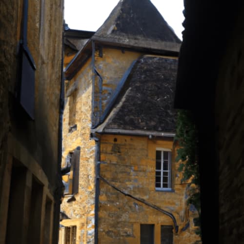 Ruelles pavées dans la vieille ville de Sarlat