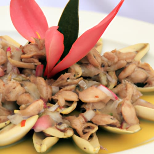 Imagen de una mesa con diversos platos de la gastronomía local de Valdelaguna.