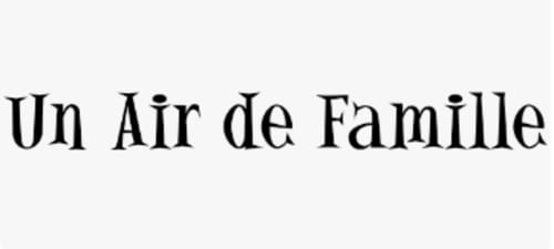 Un Air de Famille text logo for Domaine de l'Ocrerie bed and breakfast in Pourrain, France
