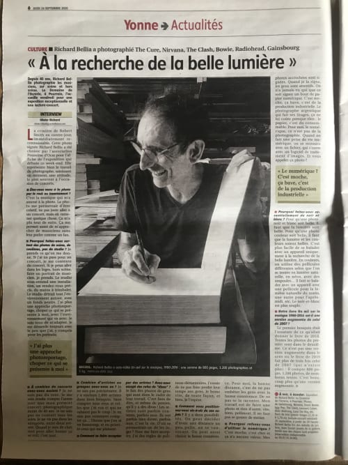 Entretien avec Richard Bellia sur la photographie musicale, Domaine de l'Ocrerie, Pourrain