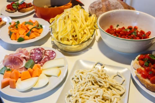 Homemade food inspired by Tuscan traditions