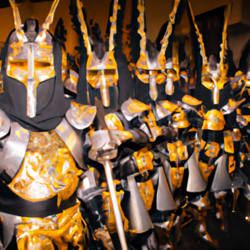 Personas vestidas con trajes tradicionales durante la fiesta de Moros y Cristianos