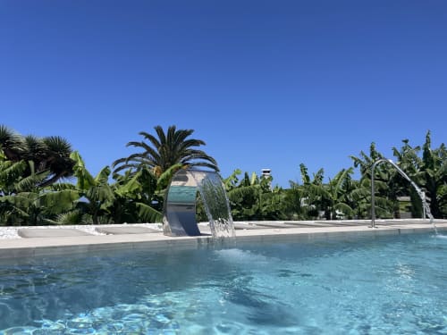 Piscina de una de las villas en La Palma de Tajuya Luxury Villas, perfecta para desconectar y relajarse. 