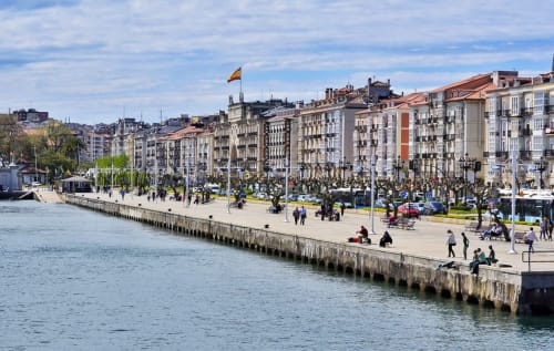 Paseo pereda, centro botín, centro de Santander, puerto marítimo