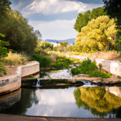 Fotografía de un paseo tranquilo por el Parc Fluvial Besòs