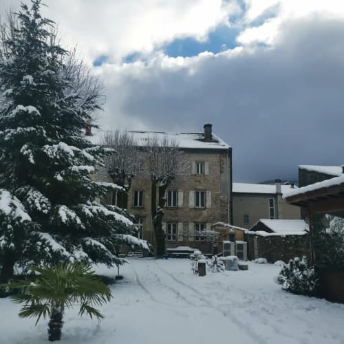 parc sous la neige