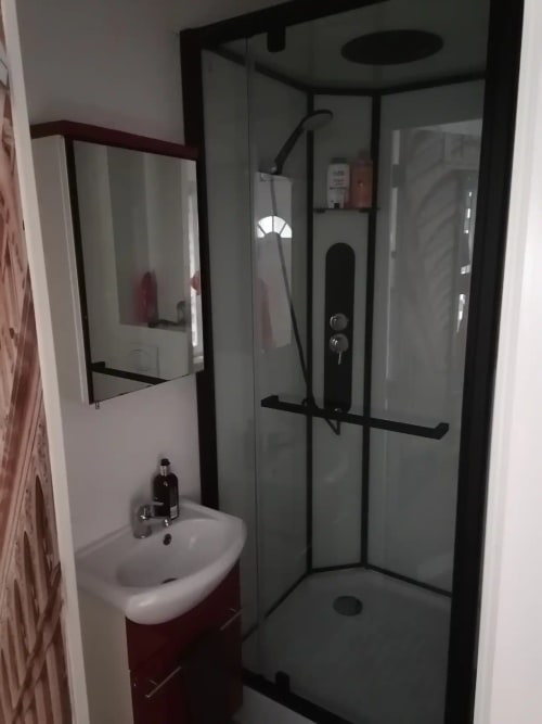 The shower.