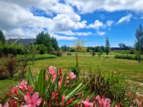 Le parc des maisons de Kerdavid île pour votre séjour en vacances à belle île en mer - terrain de pétanque