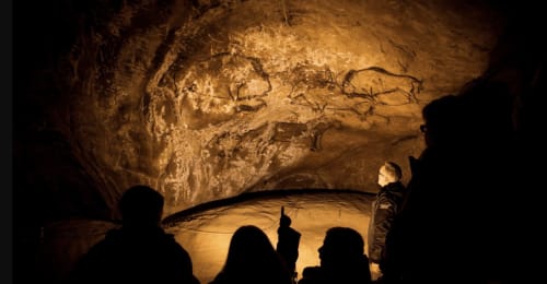 Tour guiado por cueva con dibujos prehistóricos de animales en alojamiento Mirepoix Ariège