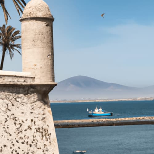 Imagen del castillo de Santa Ana en Adra