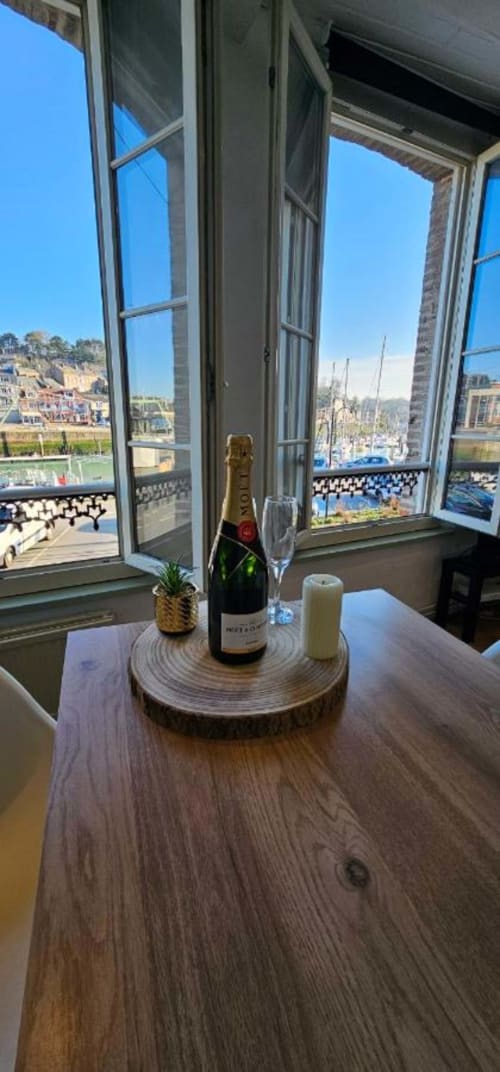 Vue des bateaux, gîte à SAINT VALERY EN CAUX