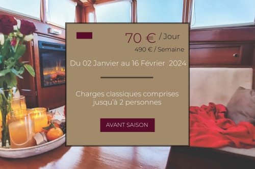 Promo hivernale Banyuls-sur-Mer : chambre d'hôtes à 70€/jour, 490€/semaine, 2 janv.-16 févr., ambiance cheminée