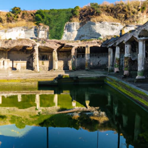 Rovine antiche nel Parco Archeologico dei Campi Flegrei