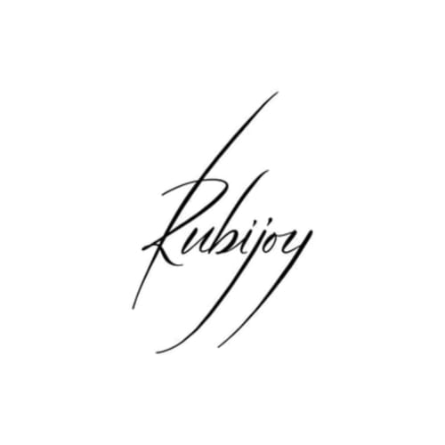 Logo en script manuscrit Rubijoy du Domaine de Bize Mirepoix, manoir en Ariège, France