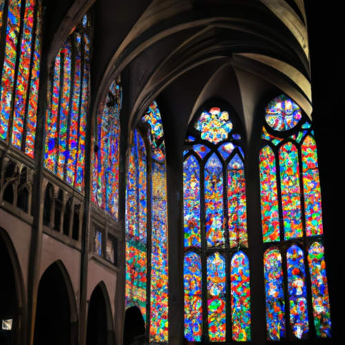 Eglise Saint-Etienne - Architecture magnifique et vitraux colorés