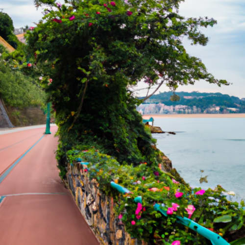 Paseo marítimo de Ereaga con vistas al mar y la playa