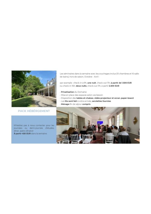 Domaine de Bize Mirepoix, lieu de séminaire avec salle d'événements élégante, tables et espaces naturels