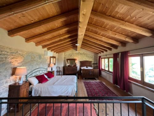 big bedroom of the farmhouse