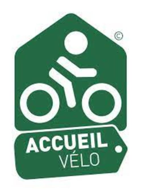 Señal de alojamiento apto para bicicletas en Domaine des Lavarines, Morières-lès-Avignon