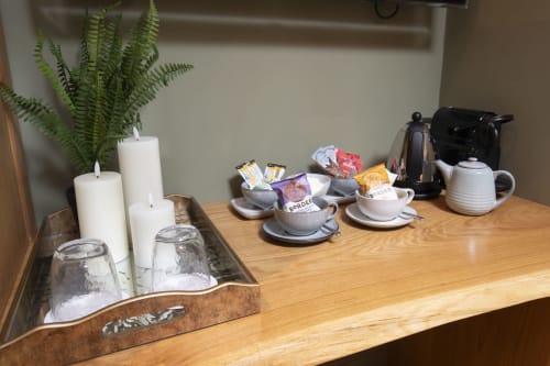 The Honeymoon Suite - Drinks Station With Nespresso Coffee Machine & Kettle | Stable Lodge Boutique B&B in Cheltenham