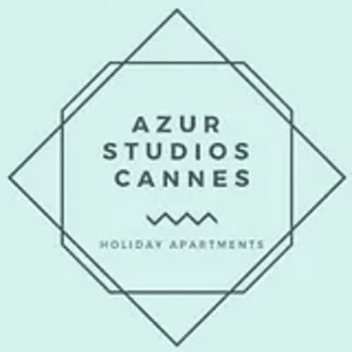 Azur Studios Cannes logo - holiday apartments in Cannes, France with geometric design