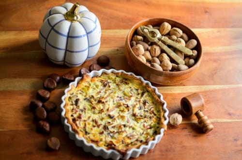 quiche table d'hôtes dîner