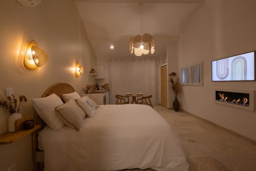 Love room Alès luxe confort intimité cheminée éthanol IFrame Nuits d'Audace