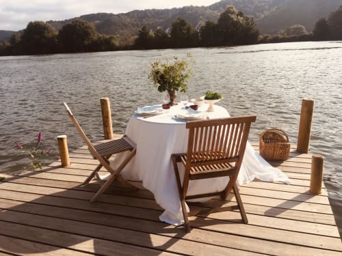 déjeuner au bord de l'eau, élégance, plaisirs de vie, gourmet, gastronomie, produits locaux, plaisirs, LGBTQ +, Clairseine, Normandie, Eure, Porte de Seine, Vallée de la Seine, La Seine, gîte de charme, bord de l'eau