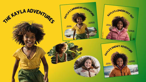 The Kayla Adventures book series featuring a young girl exploring Caribbean, London, and snowy destinations
