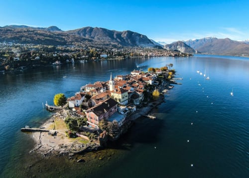 Isola pescatori sul Lago Maggiore