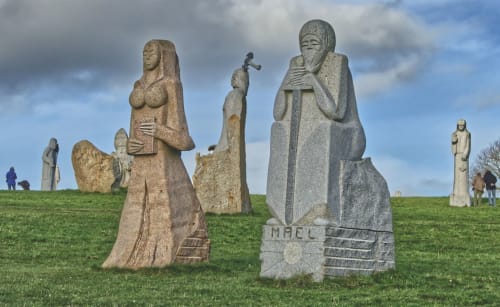 Mael, Vallée des Saints, sculptures, Carnoët, granit, statues, Centre-Bretagne