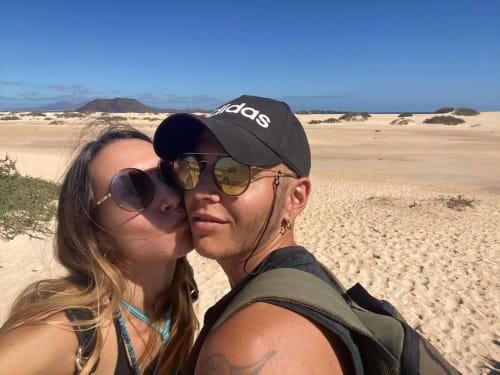 Fuga A Fuerte - Fuerteventura - Enrico & Alice from italy to fuerteventura