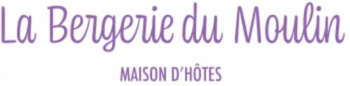 Logo en texte violet de la Bergerie du Moulin, gîte et chambre d'hôtes à Taradeau, France