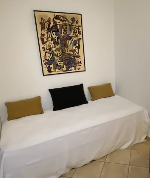 Jardins du Soleil Barthelasse Avignon vacances Provence Sun holidays vacation swimming pool piscine campagne countryside festival gîte Africa guest house chambre bedroom lit lits bed cosy ambiance Afrique romantique enfants nature Vaucluse Gard France calm calme relaxation family famille