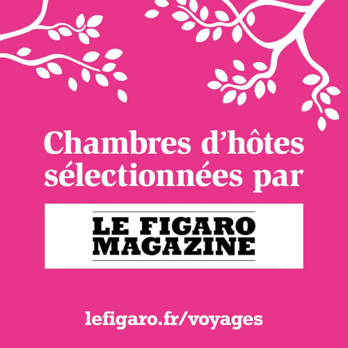 Banneau de sélection Chambres d'hôtes Le Figaro Magazine pour Domaine de l'Ocrerie à Pourrain
