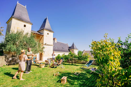 après-midi jeux en plein air au Logis Escale, grand gîte Saumur