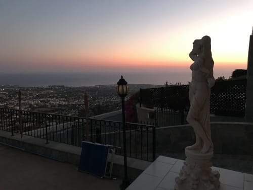 Sonnenuntergang. Aphrodite, Göttin der Liebe und Schönheit