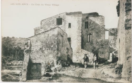 Historic stone buildings in old Les Arcs village, France - La Sentinelle accommodation