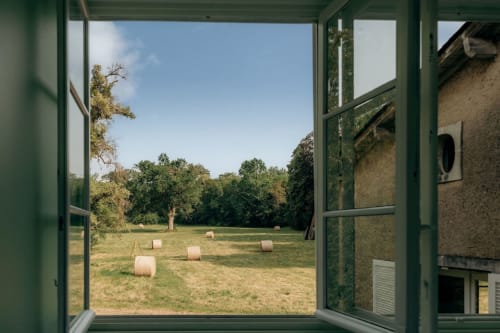 Open window on the park