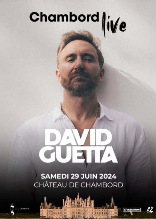 Concert live de David Guetta au Château de Chambord, Blois, 29 juin 2024
