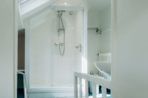 white bathroom